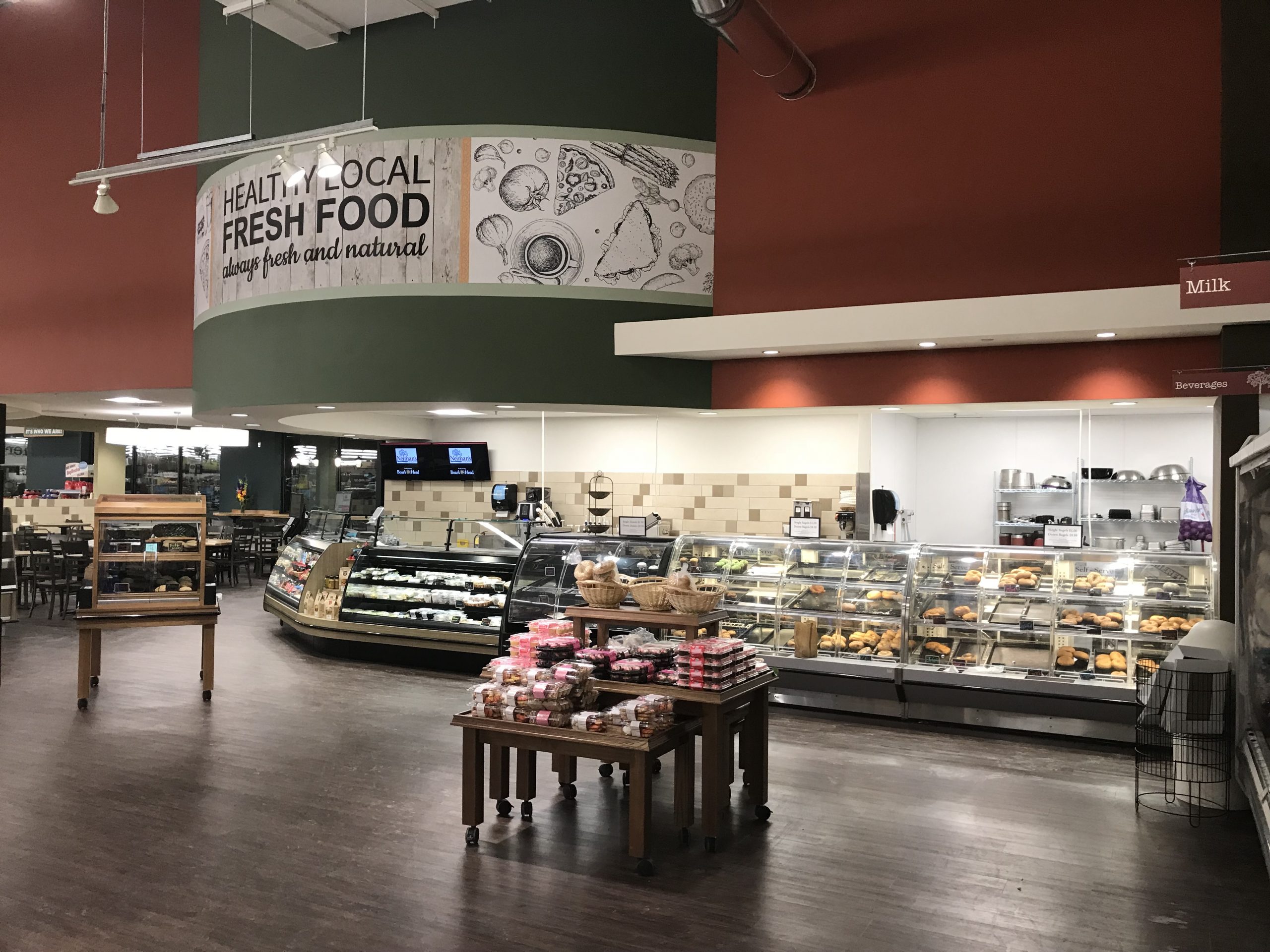 StoreMasters integrates custom signage to highlight the introduction of a healthy living department into the St. Clair store