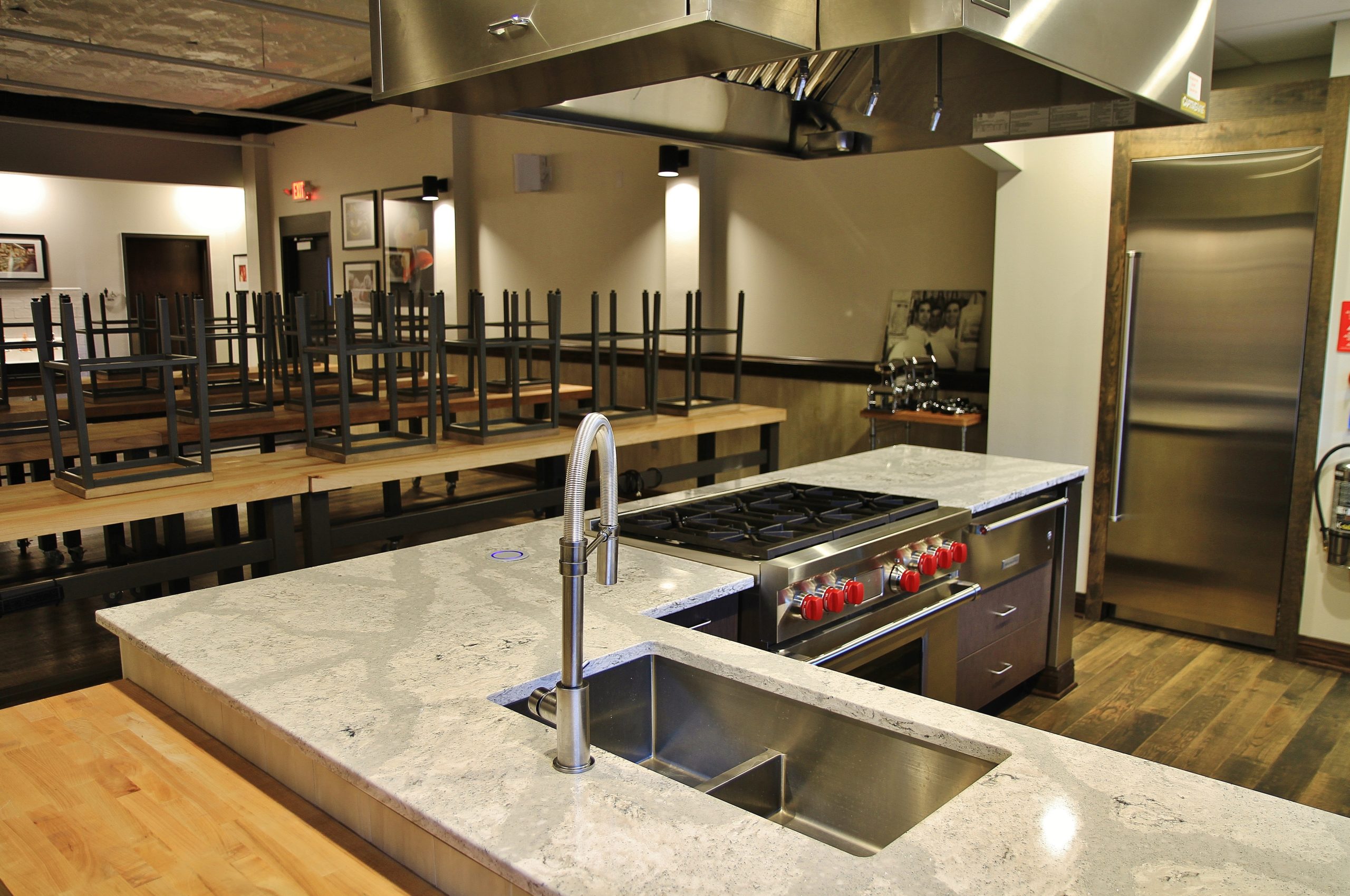 StoreMasters planned the catering space to support the store as well as meet the catering needs of special events