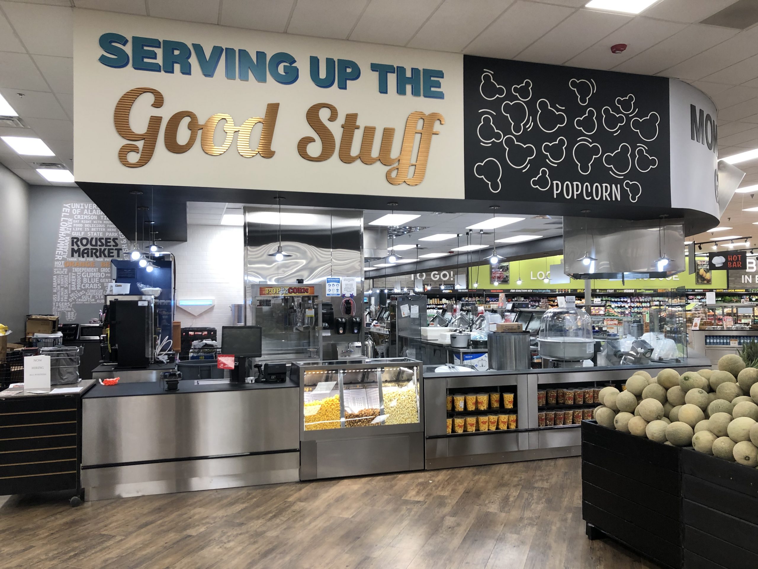 The StoreMasters design team created custom graphics and text throughout each store for the best customer experience