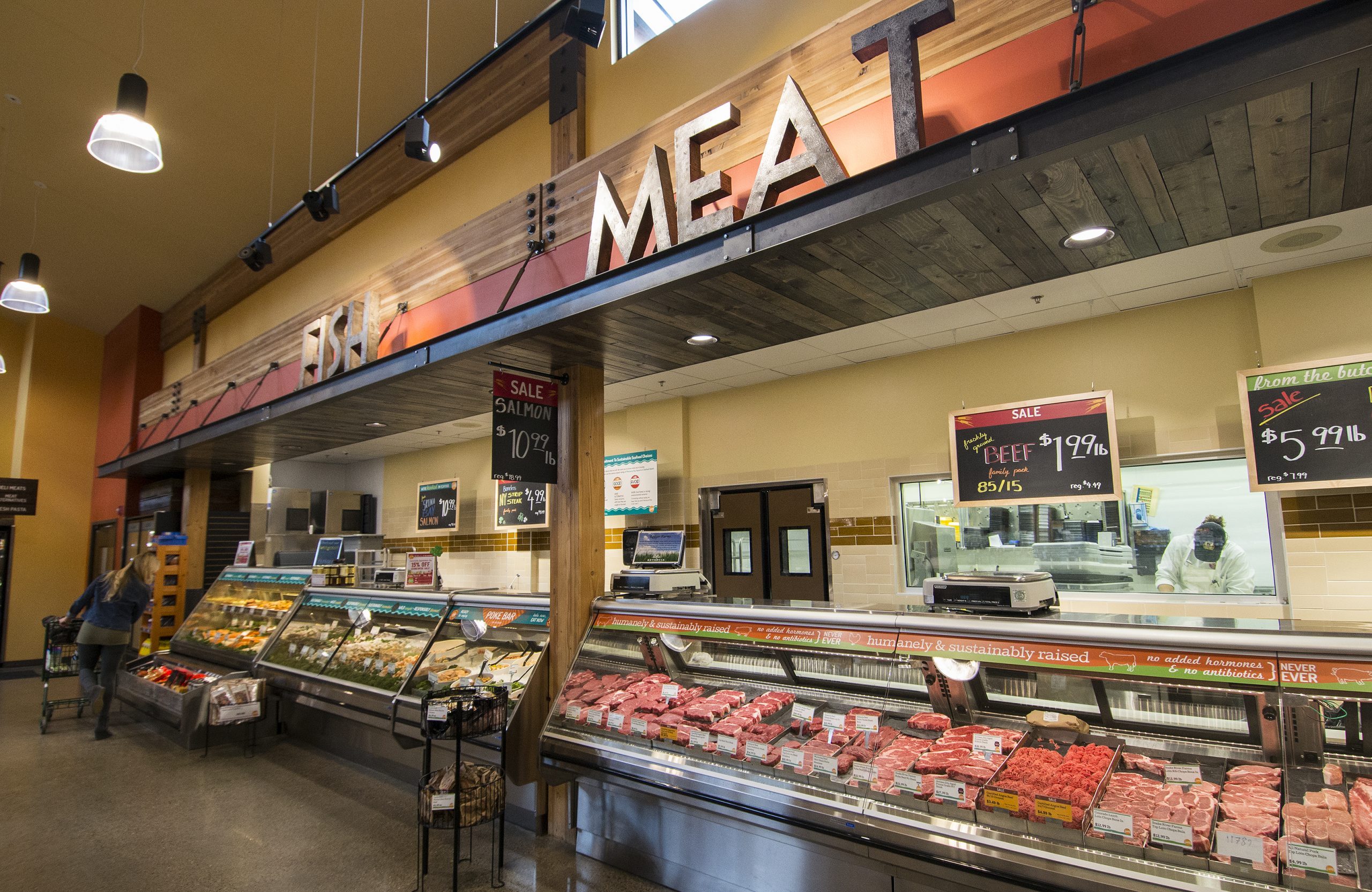 A custom fixture plan gave StoreMasters the opportunity to expand the meat and fish departments